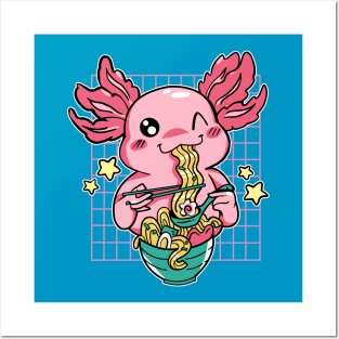 Axolotl & Ramen Posters and Art